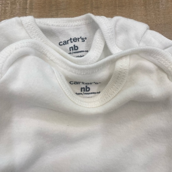 7 PIECE SET baby girl Newborn Carters H&M ruffle pink onesie bodysuit - Picture 6 of 16